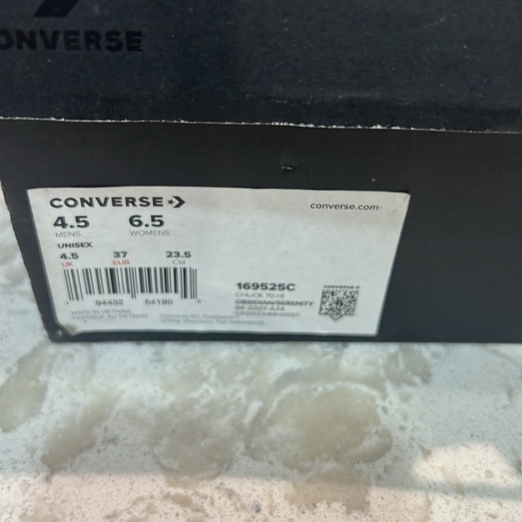 Converse Chuck 70 Hi Fuse Tape Navy Blue Size 6.5 - Picture 9 of 9